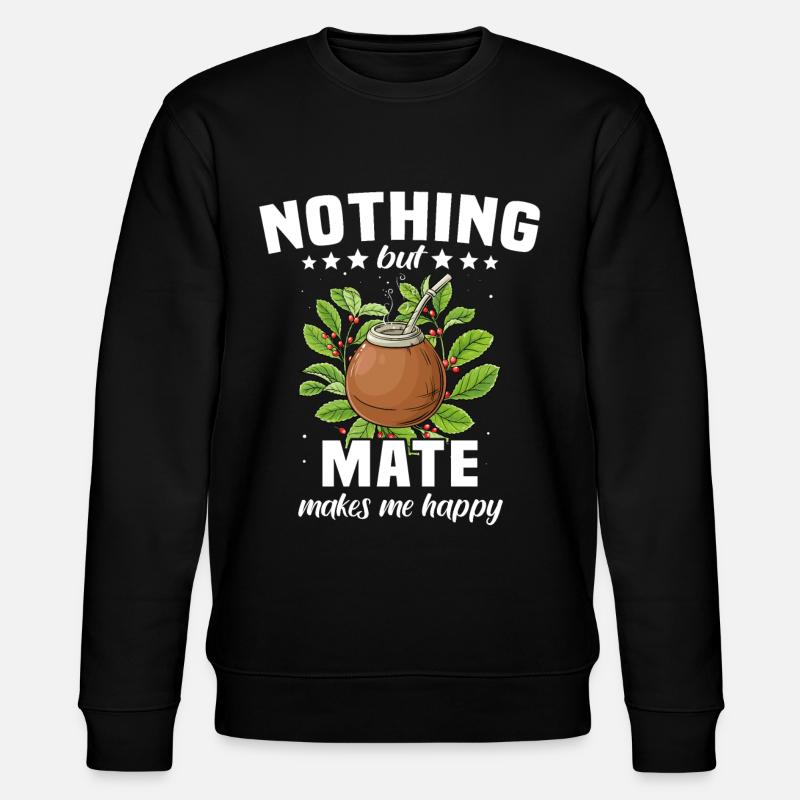 Yerba mate Gift Teacup - Stanley/Stella CHANGER Unisex Organic Sweatshirt - black