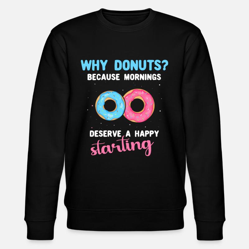 Donuts Doughnuts - Stanley/Stella Unisex Bio-Sweatshirt CHANGER  - Schwarz