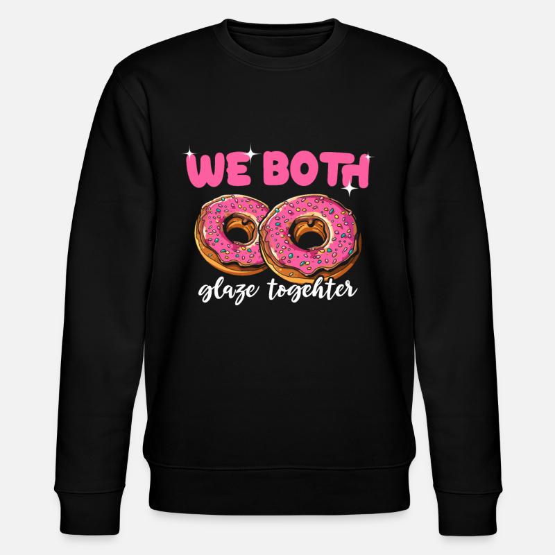 Donuts Sprüche Doughnuts - Stanley/Stella Unisex Bio-Sweatshirt CHANGER - Schwarz