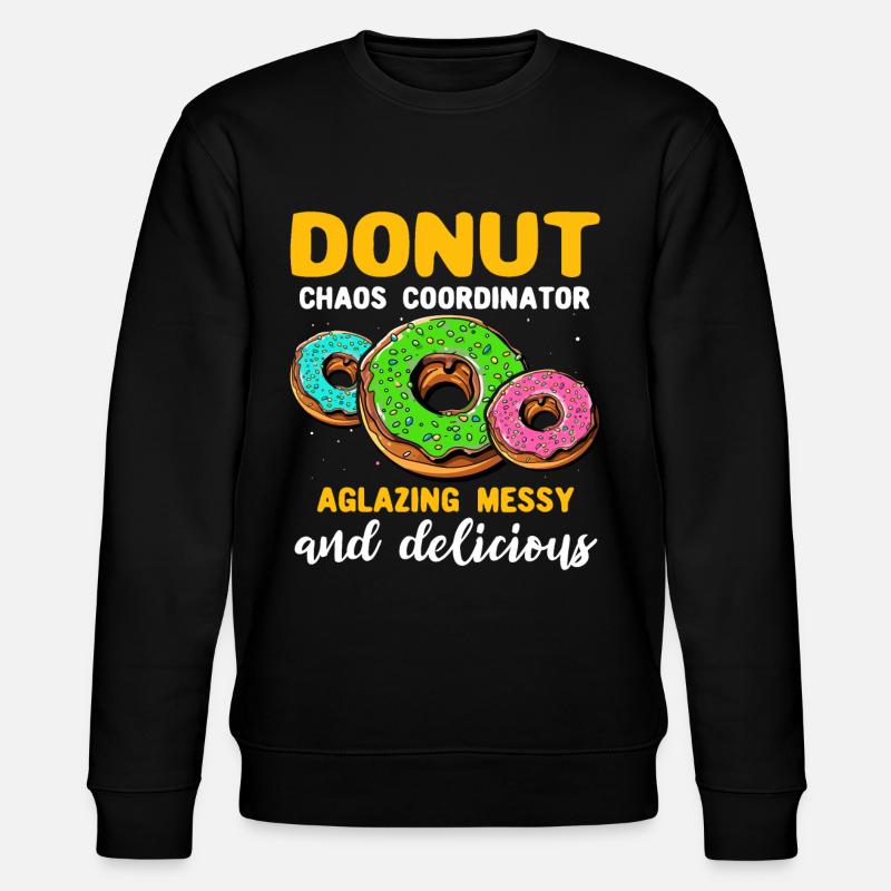 Donut Donutliebhaber - Stanley/Stella Unisex Bio-Sweatshirt CHANGER  - Schwarz