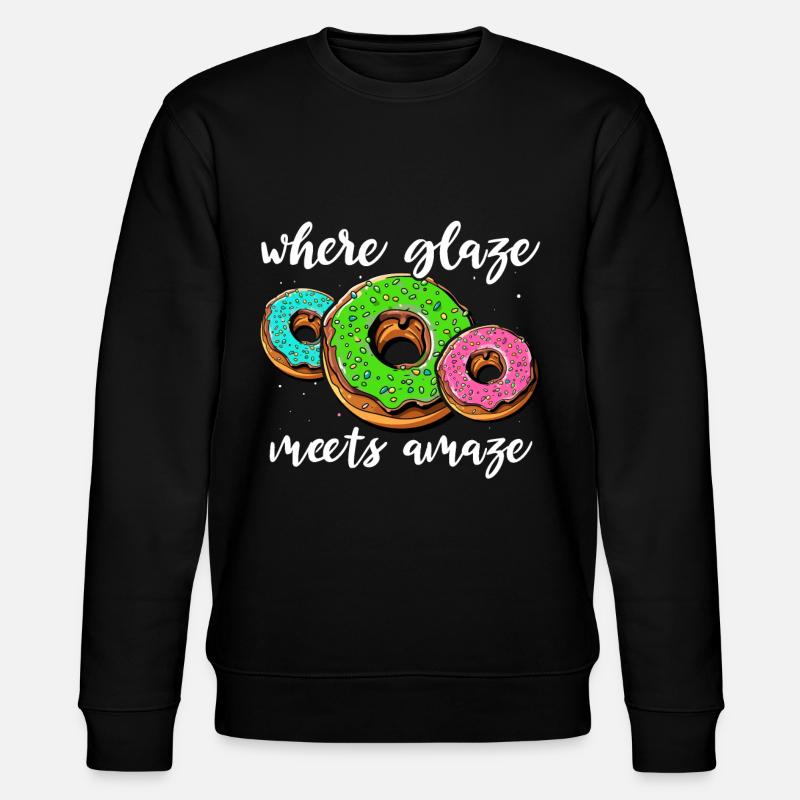 I Love Donuts - Stanley/Stella Unisex Bio-Sweatshirt CHANGER - Schwarz