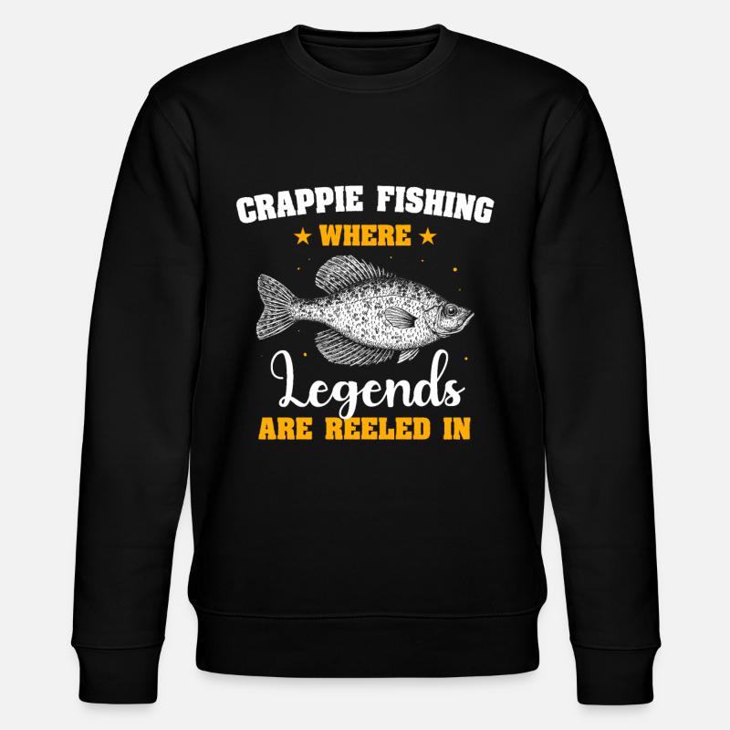 Crappie Fish - Stanley/Stella Unisex Bio-Sweatshirt CHANGER  - Schwarz
