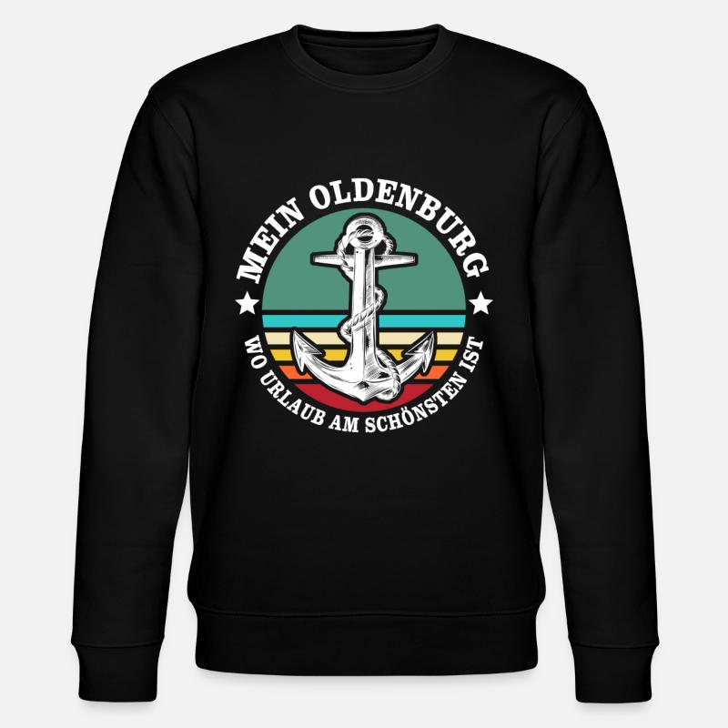 Oldenburg Urlaub - Stanley/Stella Unisex Bio-Sweatshirt CHANGER  - Schwarz