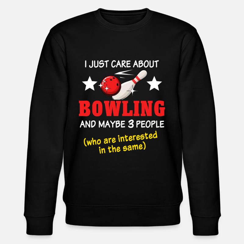 Bowler Bowling - Stanley/Stella Unisex Bio-Sweatshirt CHANGER  - Schwarz