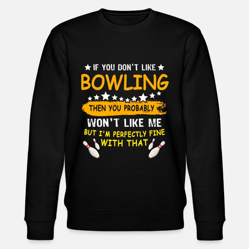 Bowling Bowler - Stanley/Stella Unisex Bio-Sweatshirt CHANGER  - Schwarz