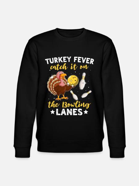 Bowler Turkey Thanksgiving - Stanley/Stella CHANGER Unisex Organic Sweatshirt - black