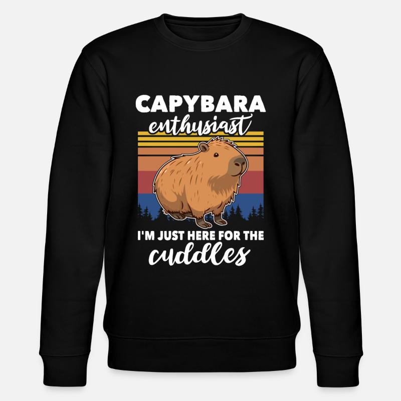 Capybara Wasserschwein - Sweat bio CHANGER Stanley/Stella Unisexe - noir