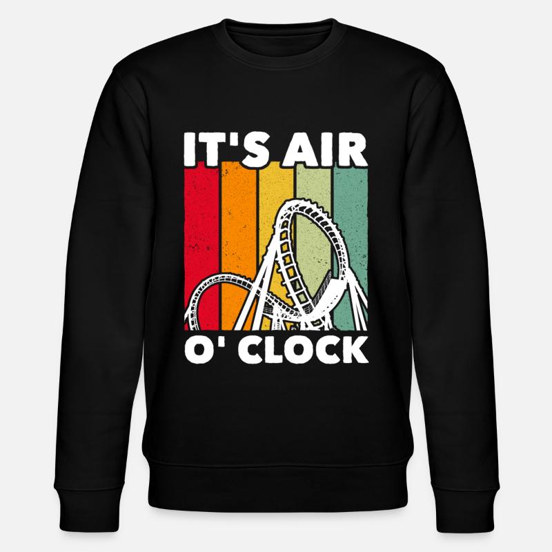 Achterbahn Roller Coaster - Stanley/Stella Unisex Bio-Sweatshirt CHANGER  - Schwarz