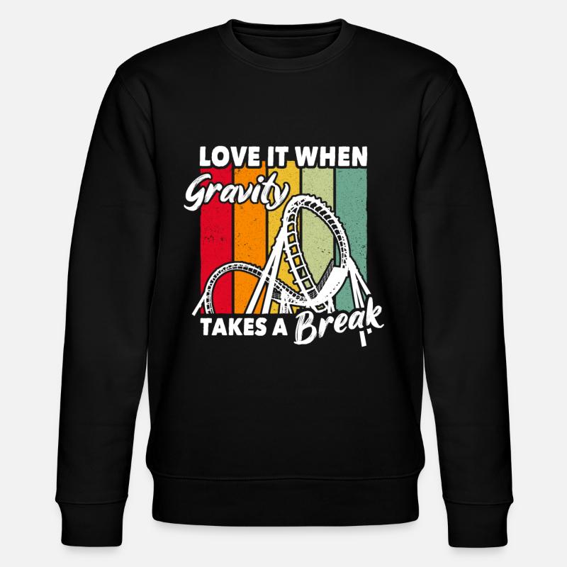 Achterbahn Roller Coaster - Stanley/Stella Unisex Bio-Sweatshirt CHANGER  - Schwarz