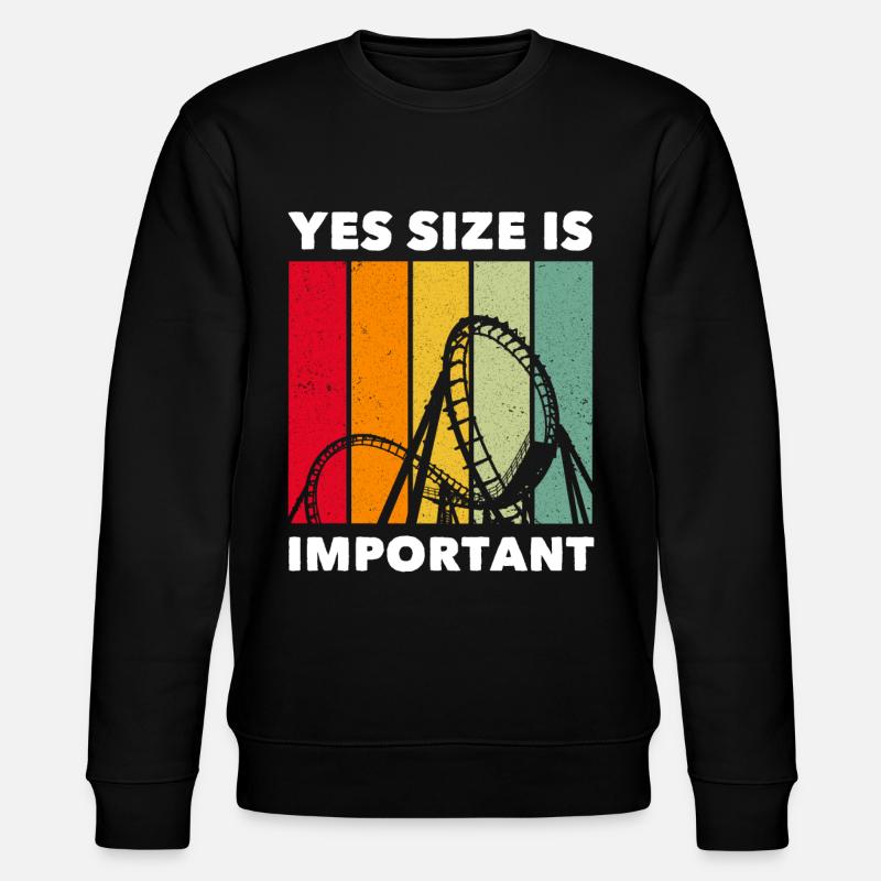 Achterbahn Roller Coaster - Stanley/Stella CHANGER Unisex Organic Sweatshirt - black