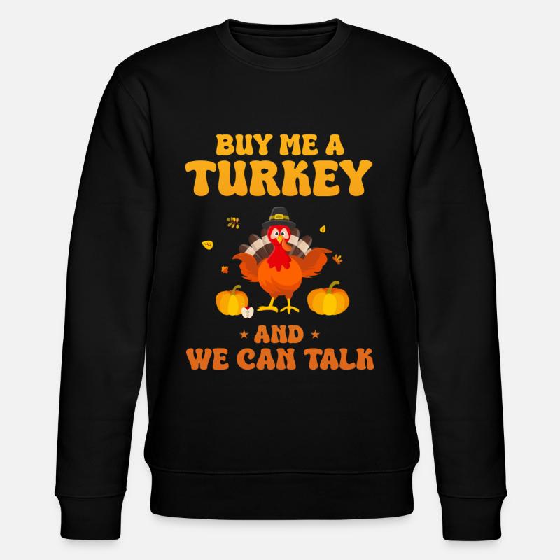 Dinde Thanksgiving - Sweat bio CHANGER Stanley/Stella Unisexe - noir