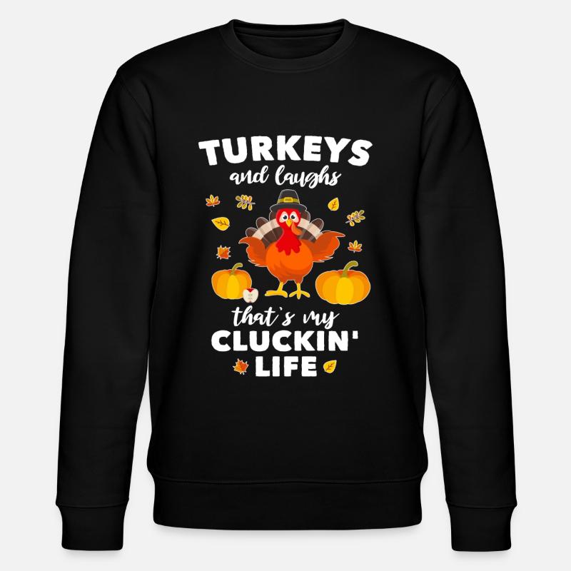 Truthahn Turkey - Stanley/Stella Unisex Bio-Sweatshirt CHANGER  - Schwarz