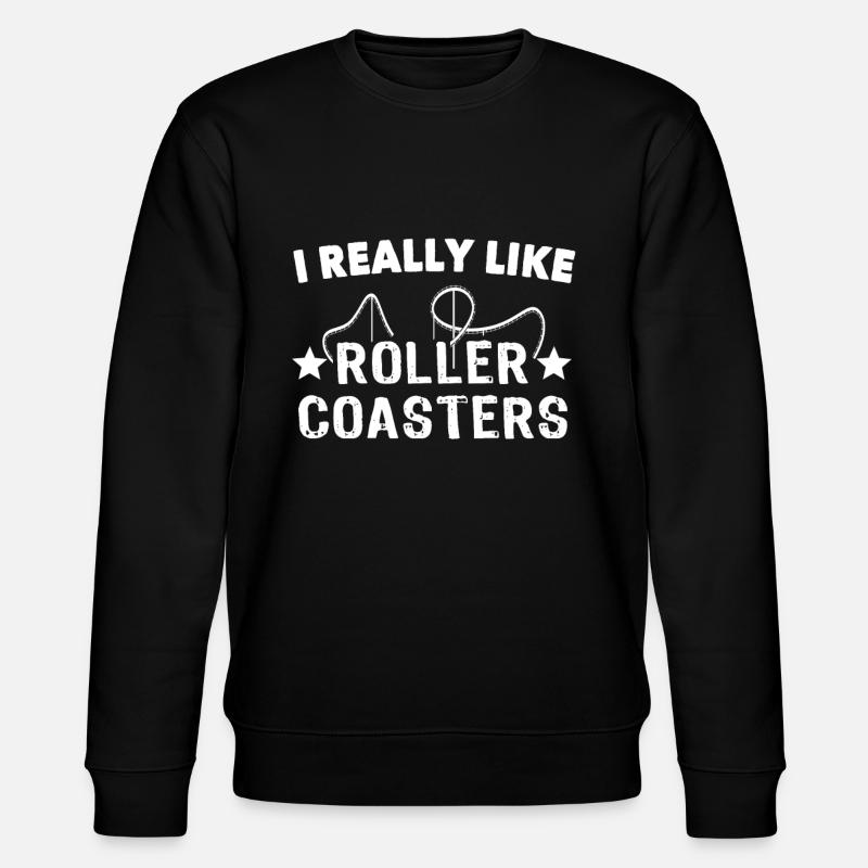 Roller Coaster - Stanley/Stella Unisex Bio-Sweatshirt CHANGER  - Schwarz