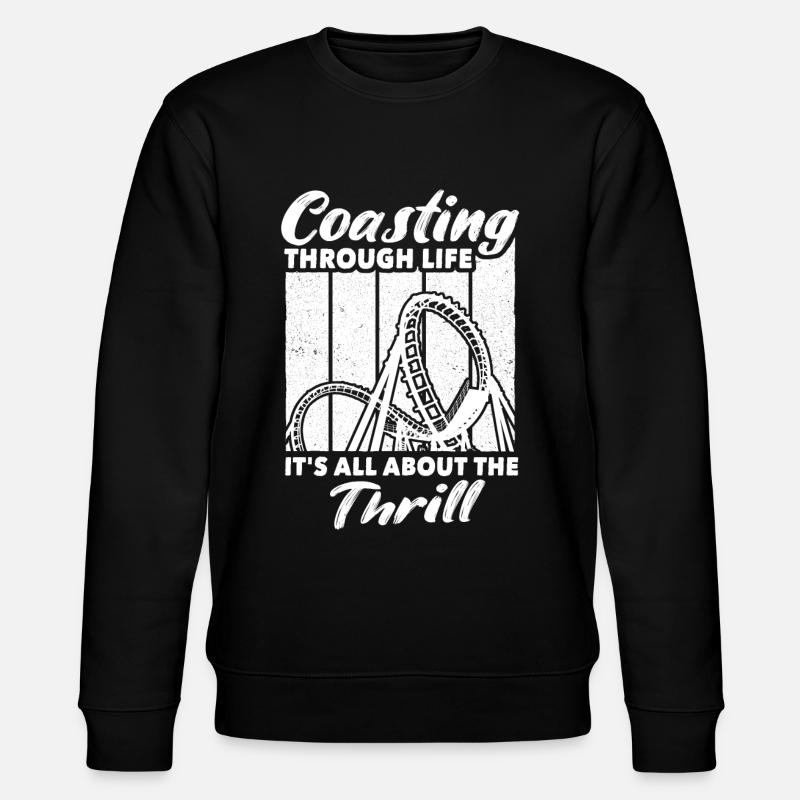 Achterbahn Roller Coaster - Stanley/Stella CHANGER Unisex Organic Sweatshirt - black