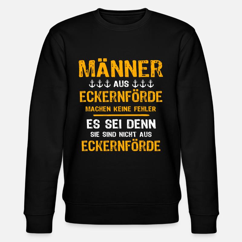 Eckernförde Mann Eckernförder Männer - Stanley/Stella Unisex Bio-Sweatshirt CHANGER  - Schwarz