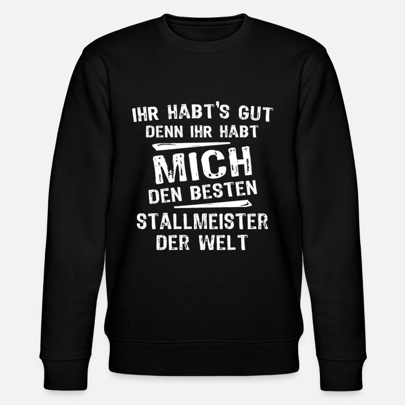 Stallmeister - Stanley/Stella Unisex Bio-Sweatshirt CHANGER  - Schwarz