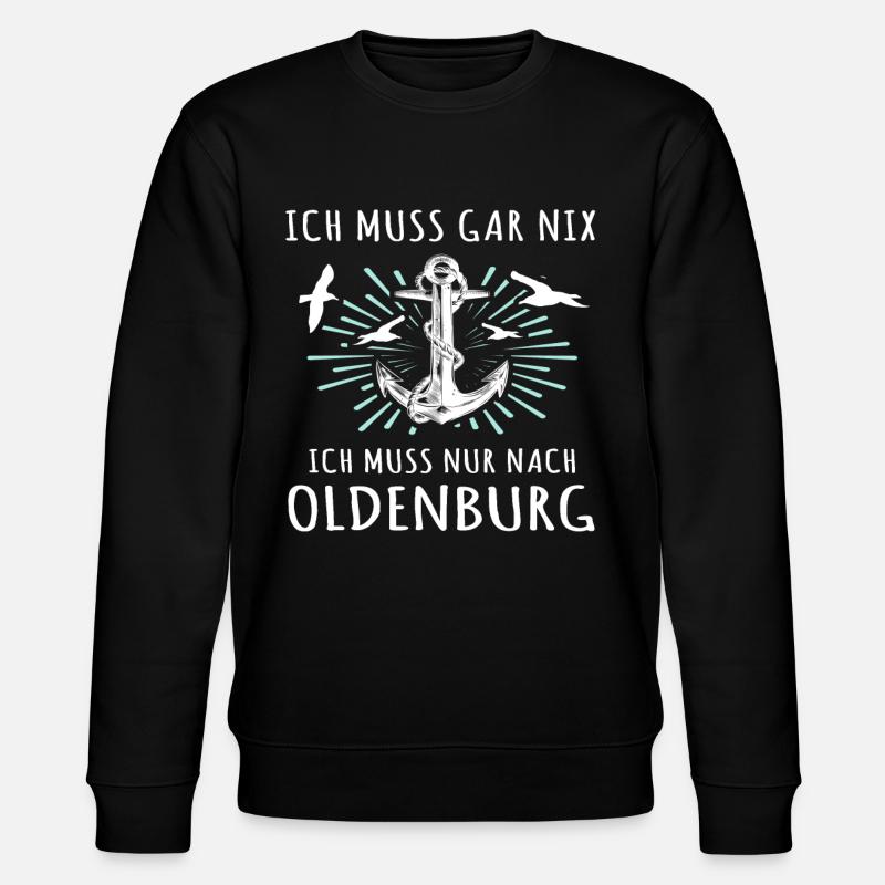 Oldenburg Sprüche - Stanley/Stella Unisex Bio-Sweatshirt CHANGER  - Schwarz