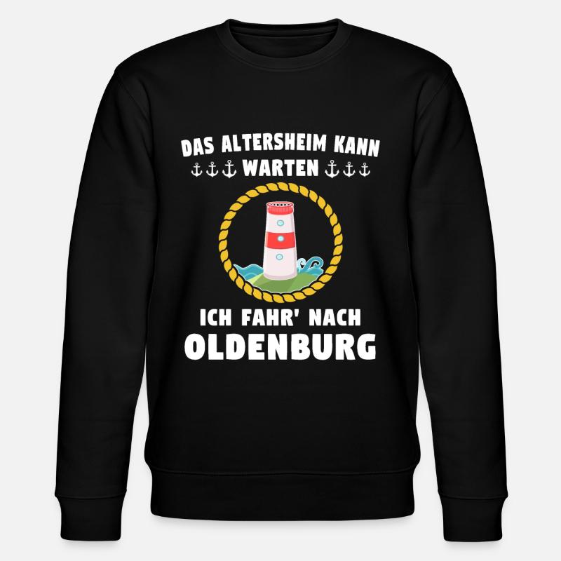 Oldenburg Sprüche - Stanley/Stella Unisex Bio-Sweatshirt CHANGER  - Schwarz