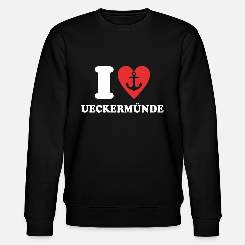 J’aime Ueckermünde Cher Ueckermünder - Sweat bio CHANGER Stanley/Stella Unisexe - noir