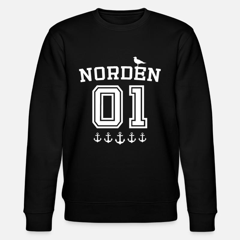 Norden Sprüche - Stanley/Stella Unisex Bio-Sweatshirt CHANGER  - Schwarz