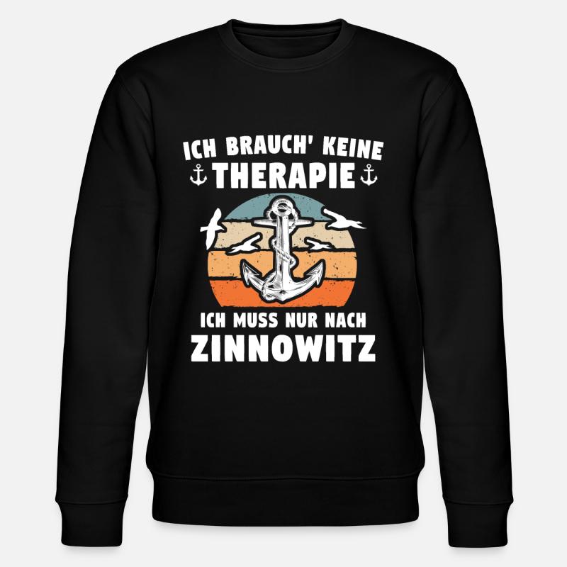 Zinnowitz Sprüche - Stanley/Stella Unisex Bio-Sweatshirt CHANGER - Schwarz