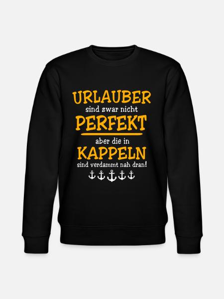 Kappeln Urlaub - Stanley/Stella Unisex Bio-Sweatshirt CHANGER  - Schwarz