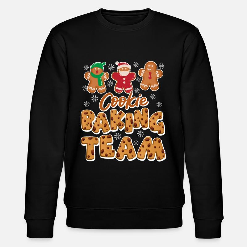 Baking Team Plätzchen Backliebhaber Backen - Stanley/Stella Unisex Bio-Sweatshirt CHANGER  - Schwarz