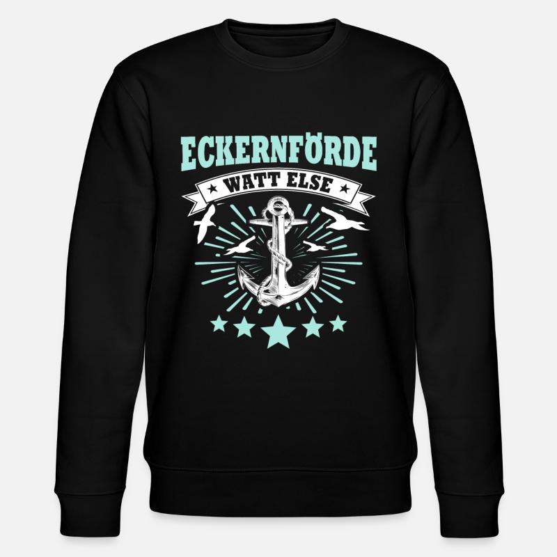 Eckernförde Eckernförder - Stanley/Stella Unisex Bio-Sweatshirt CHANGER  - Schwarz
