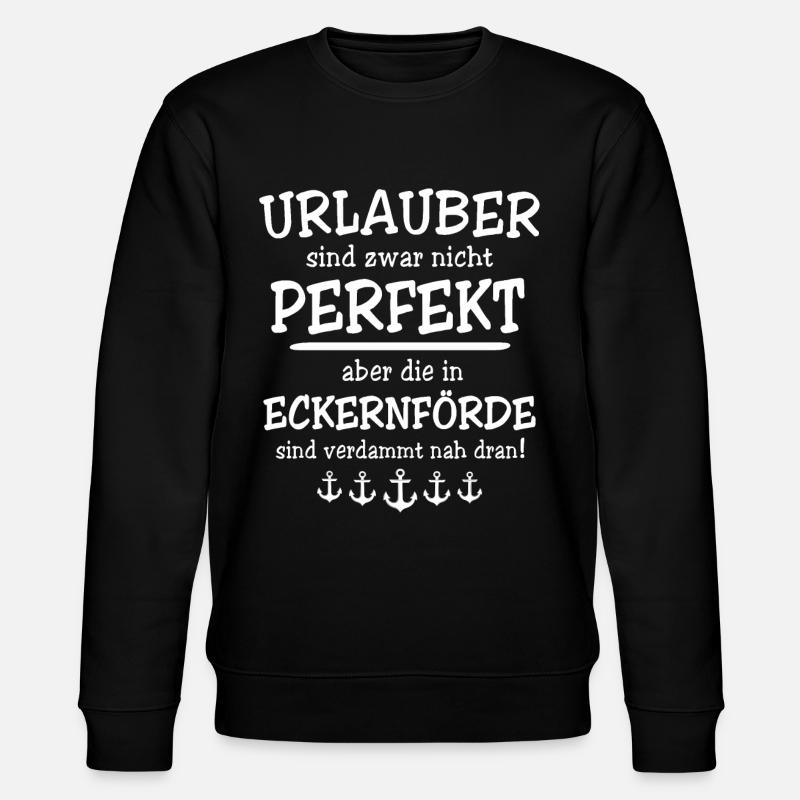 Eckernförde Spruch - Stanley/Stella Unisex Bio-Sweatshirt CHANGER  - Schwarz