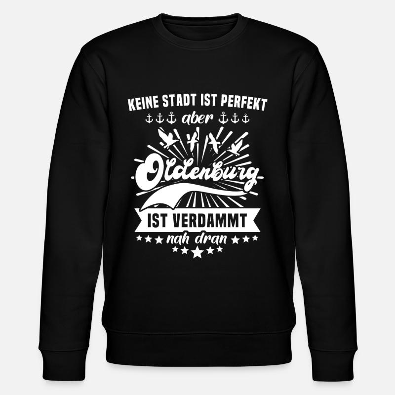 Oldenburg Oldenburger - Stanley/Stella Unisex Bio-Sweatshirt CHANGER  - Schwarz