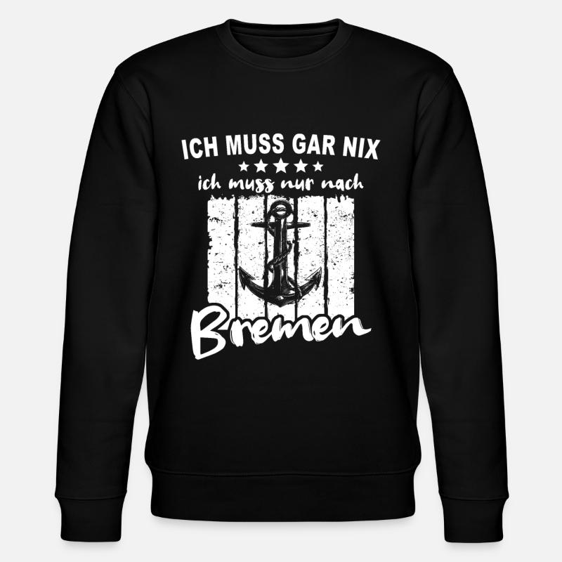 Bremen - Stanley/Stella Unisex Bio-Sweatshirt CHANGER - Schwarz