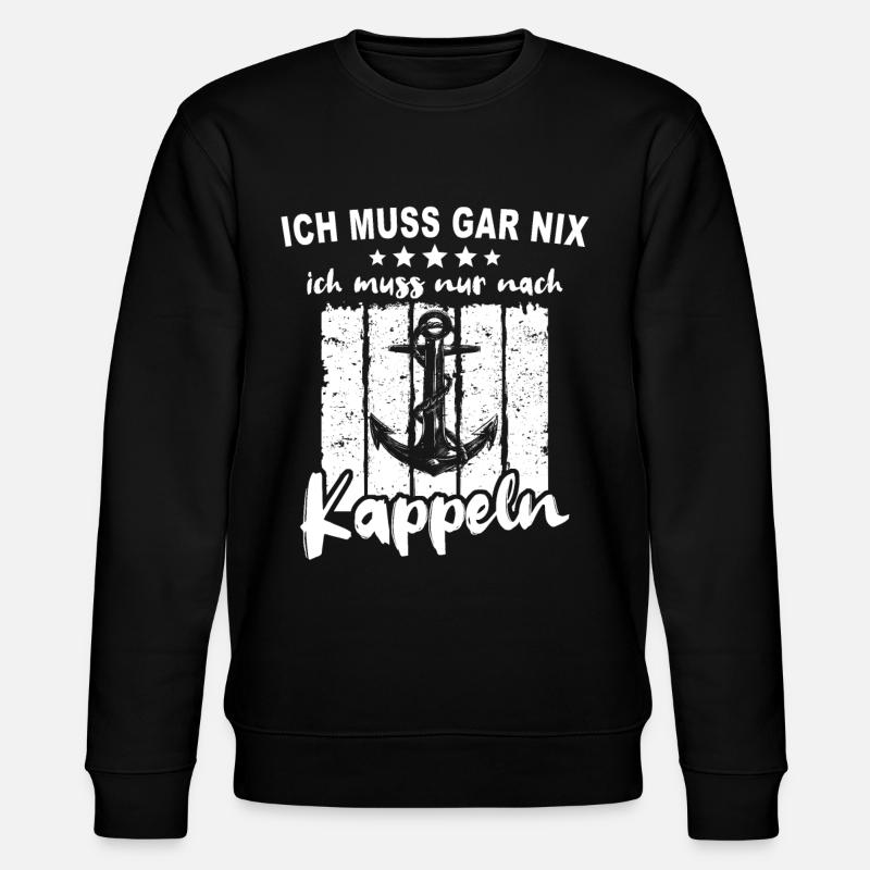 Kappeln Kappelner - Stanley/Stella Unisex Bio-Sweatshirt CHANGER  - Schwarz