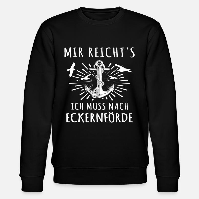 Eckernförde - Stanley/Stella Unisex Bio-Sweatshirt CHANGER  - Schwarz