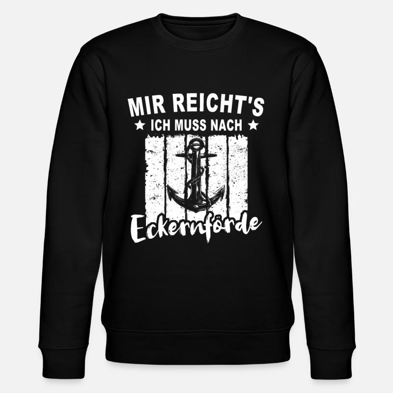 Eckernförde Eckernförder - Stanley/Stella Unisex Bio-Sweatshirt CHANGER  - Schwarz