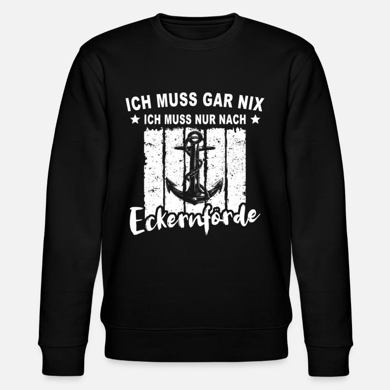 Eckernförde Eckernförder - Stanley/Stella Unisex Bio-Sweatshirt CHANGER  - Schwarz