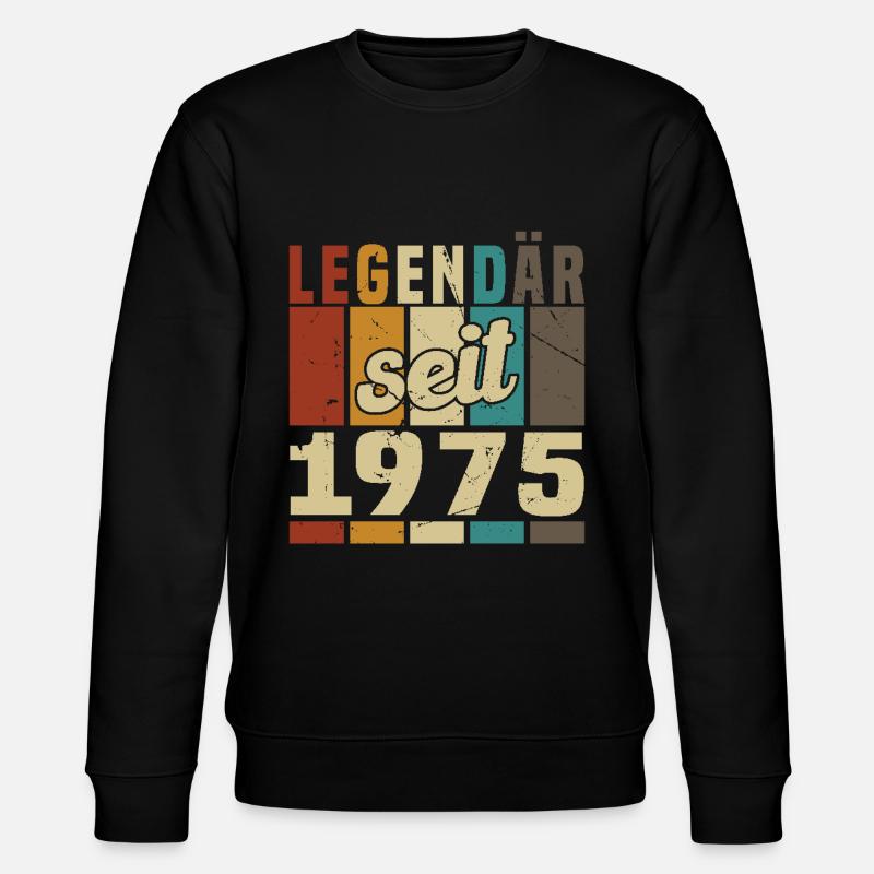 Legende seit 1975 - Stanley/Stella Unisex Bio-Sweatshirt CHANGER  - Schwarz