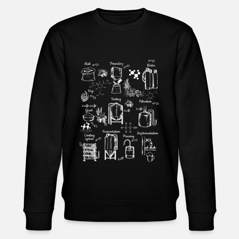Bier Brauen - Stanley/Stella Unisex Bio-Sweatshirt CHANGER  - Schwarz