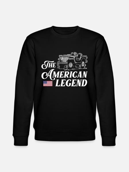 JeepsThe American Legend - Stanley/Stella CHANGER Unisex Organic Sweatshirt - black