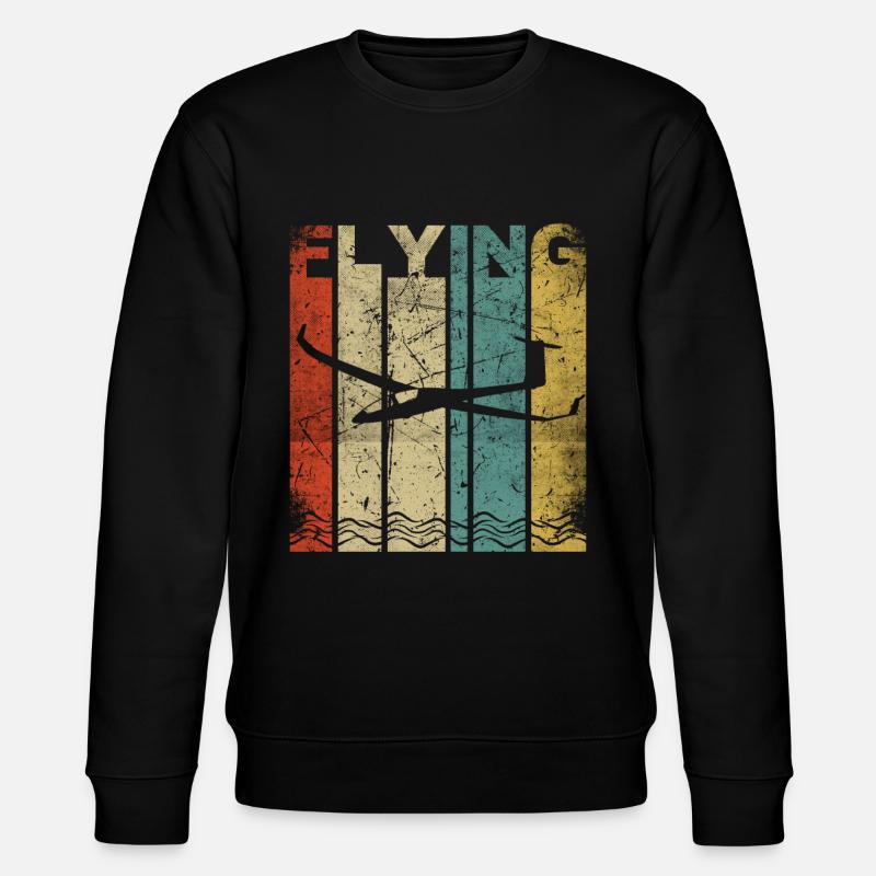 Gliding | Glider glider gift - Stanley/Stella CHANGER Unisex Organic Sweatshirt - black