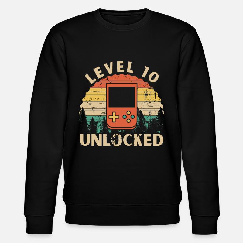 Level 10 Unlocked - Sweat bio CHANGER Stanley/Stella Unisexe - noir