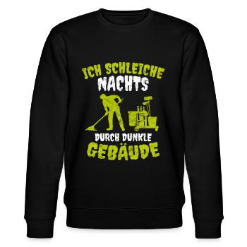 Gebäudereiniger Hausmeister lustiger Spruch Fun - Stanley/Stella Unisex Bio-Sweatshirt CHANGER  - Schwarz - Vorne - Nik (191cm) & Marisol (170cm)