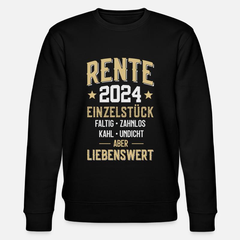 RENTE RENTNER 2024 - Stanley/Stella Unisex Bio-Sweatshirt CHANGER  - Schwarz
