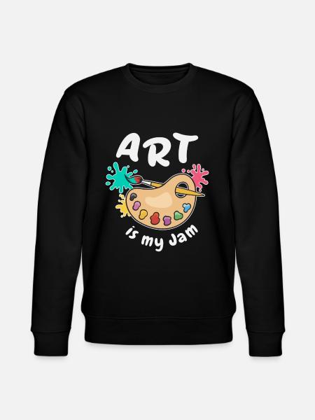 Art Is My Jam - Stanley/Stella CHANGER Unisex Organic Sweatshirt - black
