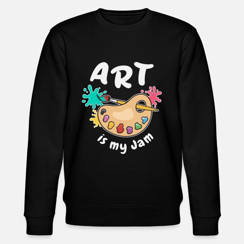 Art Is My Jam - Stanley/Stella CHANGER Unisex Organic Sweatshirt - black