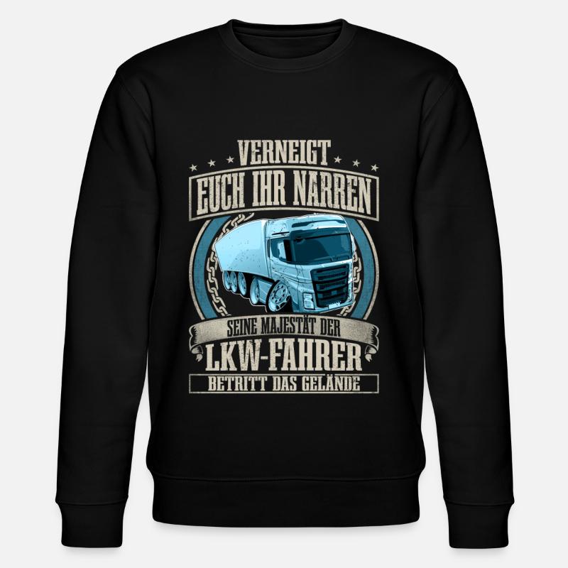 LKW Fahrer - Stanley/Stella Unisex Bio-Sweatshirt CHANGER  - Schwarz