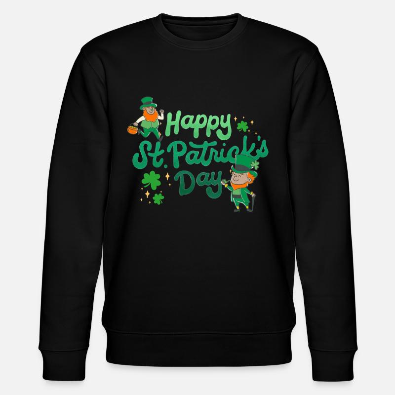 Bonne Saint-Patrick. La Saint-Patrick! - Sweat bio CHANGER Stanley/Stella Unisexe - noir