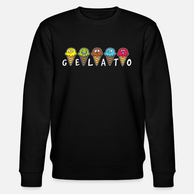 Gelato Eis Eisdiele - Stanley/Stella Unisex Bio-Sweatshirt CHANGER - Schwarz