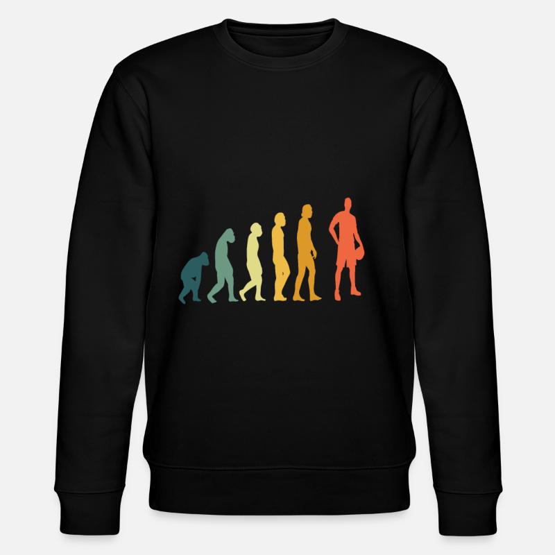 Basketball Retro Evolution Dunking - Sweat bio CHANGER Stanley/Stella Unisexe - noir