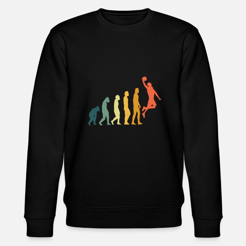 Basketball Evolution Dunking Retro - Sweat bio CHANGER Stanley/Stella Unisexe - noir