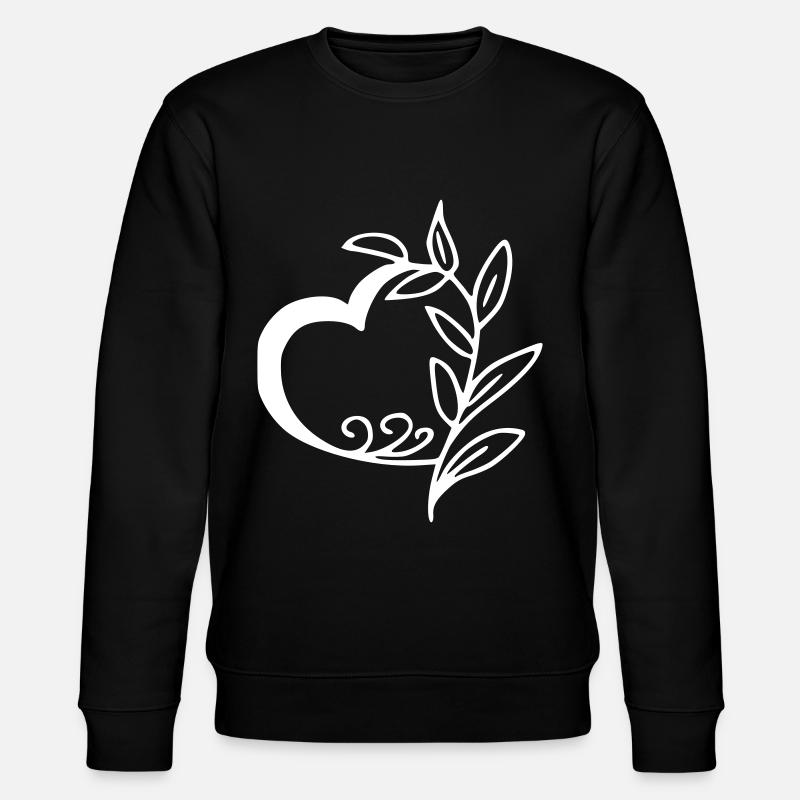 Émoji de coeur esquisse - Sweat bio CHANGER Stanley/Stella Unisexe - noir